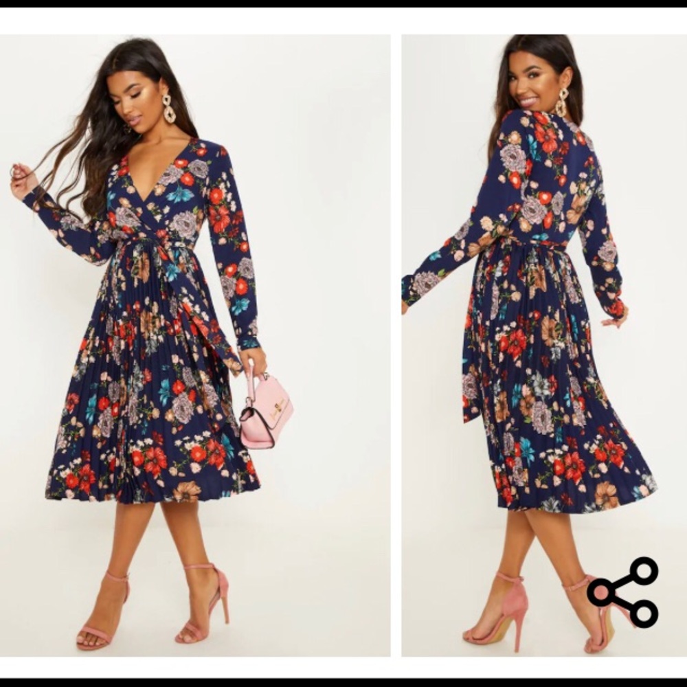 Pretty little thing floral dress NWT size 6